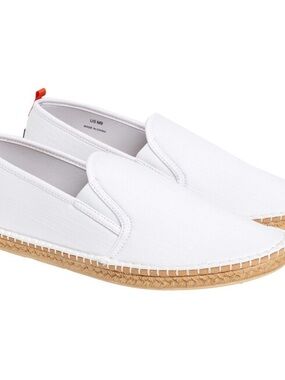Sea Star Mariner White Canvas Espadrilles with Red Tab Men’s 9/Women’s 10.5